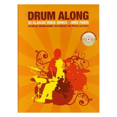 10 Classic Rock Songs + CD - Drum along