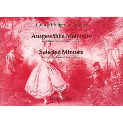Ausgewählte Menuette - Telemann - flûte Alto / piano
