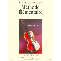 Méthode Elémentaire Vol 1 - Ecole du Violon - Hauchard