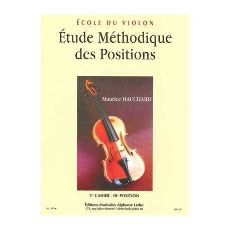 Etude méthodique positions 3 Violon V.1 - Hauchard