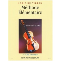 Méthode Elémentaire Vol 2 - Ecole du Violon - Hauchard