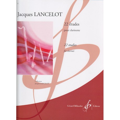 22 Etudes Clarinette - Jacques LANCELOT 