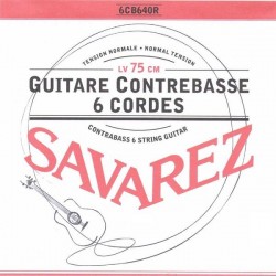 Savarez CARTE ROUGE Guitare contrebasse - jeu Cordes Normal