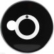 Aquarian 20" Resonance - Black - Troué - Peau Batterie