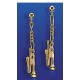 Boucles d'oreilles Argent/Doré - Trompette / Cornet