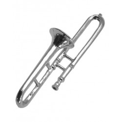 pin's Trombone argenté