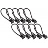 Attaches câble Elastique (10 pièces)