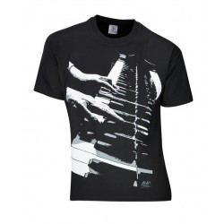 T-Shirt Noir - Piano