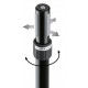 Barre intermédiaire pour Enceinte H: 98-147cm + blocage