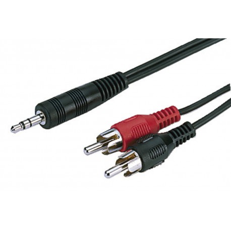 Câble mini jack 3,5mm - 2x cinch