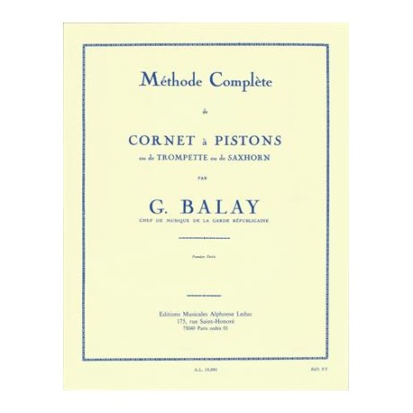 Méthode Complete cornet - Balay - 1ère partie
