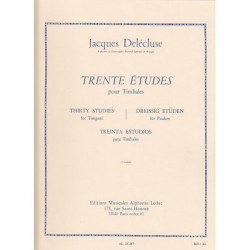 30 Études Pour Timbales vol. 1 - Jacques Delécluse