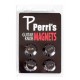 Magnet's en forme de bouton VOLUME / TONE noir (4 pces)