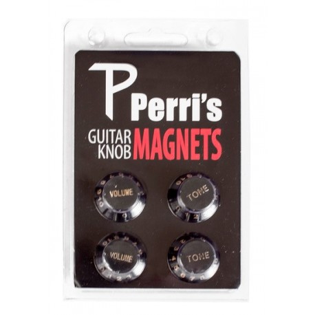 Magnet's en forme de bouton VOLUME / TONE noir (4 pces)