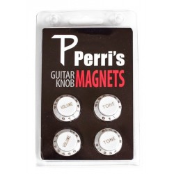 Magnet's en forme de bouton de VOLUME / TONE blanc (4 pces)