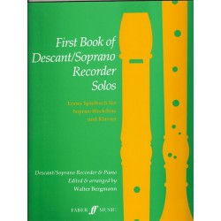 First Book of Descant/Soprano Recorder Solos - Faber