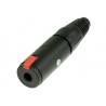Prise femelles jack 6.3mm stéréo, noir NEUTRIK