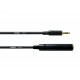 Câble Rallonge Jack 3.5 / Jack F 6.3 - 3m Stereo