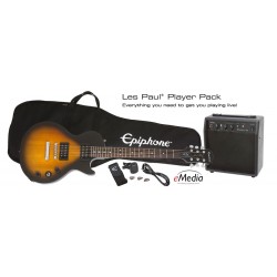 EPIPHONE Les Paul Player SunBurst + Ampli - Pack Guitare Electrique