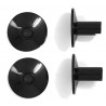 Coupelle plastique cymbale 8mm - Court (4 pièces)