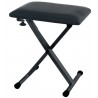 Tabouret keyboard / piano Junior H41-47cm - noir
