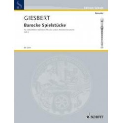 Barocke Spielstücke Heft 2 - 2 Flûtes Soprano