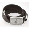 Ceinture en cuir - Clé de sol 