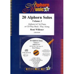 20 Alphorn Solos Volume 2 - Cor des Alpes Fa + Piano