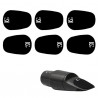 Protège bec Clarinette / Sax 0.8mm - 6 pièces noires