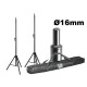 set Pieds haut-parleur - stand speaker Ø16mm + bag