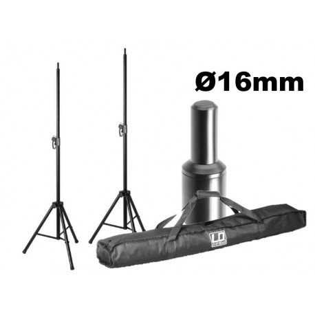 set Pieds haut-parleur - stand speaker Ø16mm + bag