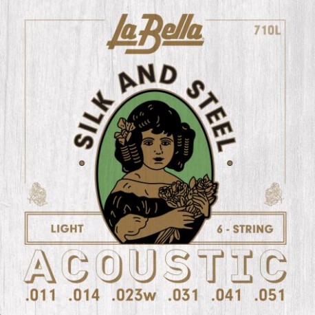 Cordes Acoustique 11-51 Métal / Soie (Silk & Steel) - Light