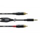 Câble Mini Jack 3,5mm / 2×RCA 1.5m