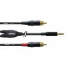 Câble Mini Jack 3,5mm / 2×RCA 1.5m