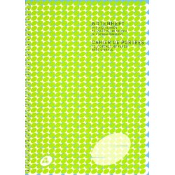 Cahier de 12 Portées A4 - anneaux spirales - Papier à musique