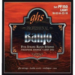 Cordes Banjo 5 Strings Phosphor Bronze Light - Boucle - Fender
