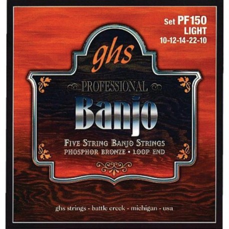 Cordes Banjo 5 Strings Phosphor Bronze Light - Boucle - Fender