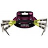 Câble Pédale Jack Coudé 15cm - 3 pièces - Ernie Ball