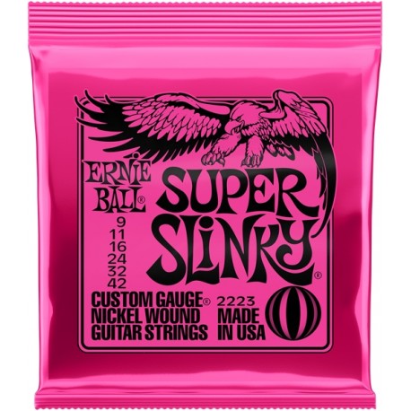 Cordes Electrique ERNIE BALL Slinky Nickel - Super 09-42