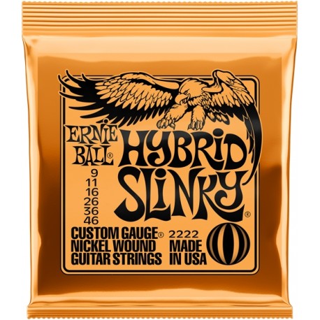 Cordes Electrique ERNIE BALL Slinky Nickel - Hybrid 09-46