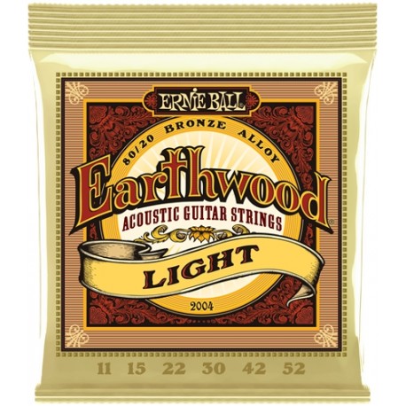 Cordes Acoustique ERNIE BALL Earthwood Bronze, Med Light 12-54