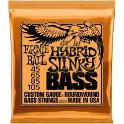 Cordes Basse ERNIE BALL Slinky - Hybrid 45-105