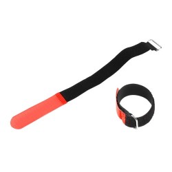 Attache serre-Câble Velcro 160 x 16 mm rouge
