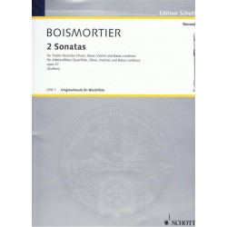 2 Sonates op. 27 - Joseph Bodin de Boismortier - Flute Alto