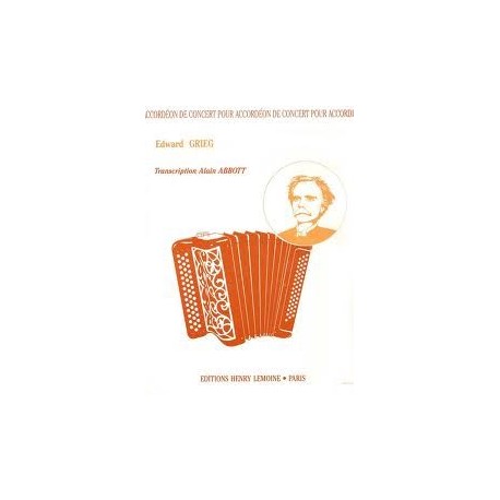 accordéon de concert - Edward GRIEG