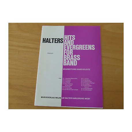 Halters Hits and Evergreens - 16 titres pour accordéon - piano