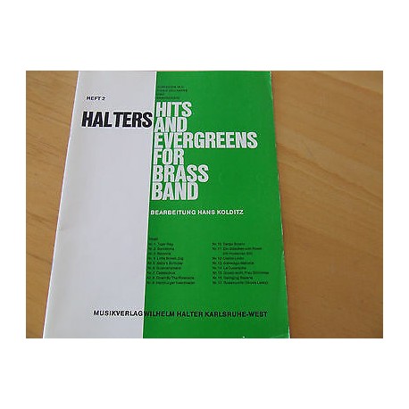 Halters Hits and Evergreens - 17 titres pour accordéon - piano