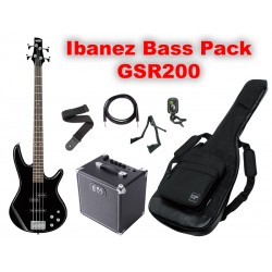 IBANEZ PACK Bass Guitar GSR200 + Ampli EBS