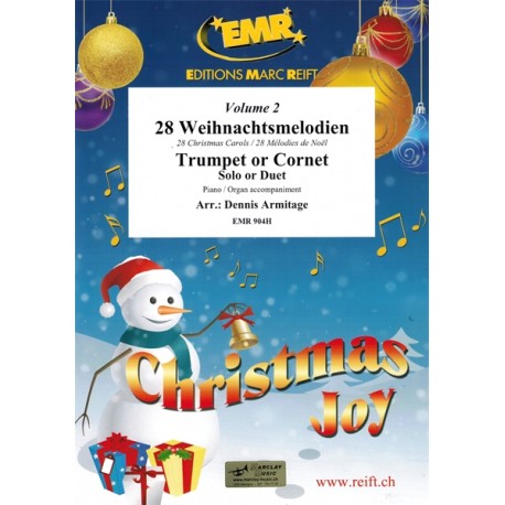 28 Mélodies de Noël Vol. 2 - Cornet / Trompette avec CD