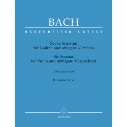 Six Sonates Vol. 2 - Sonatas IV, V, VI - BWV 1014-1019 - Violon